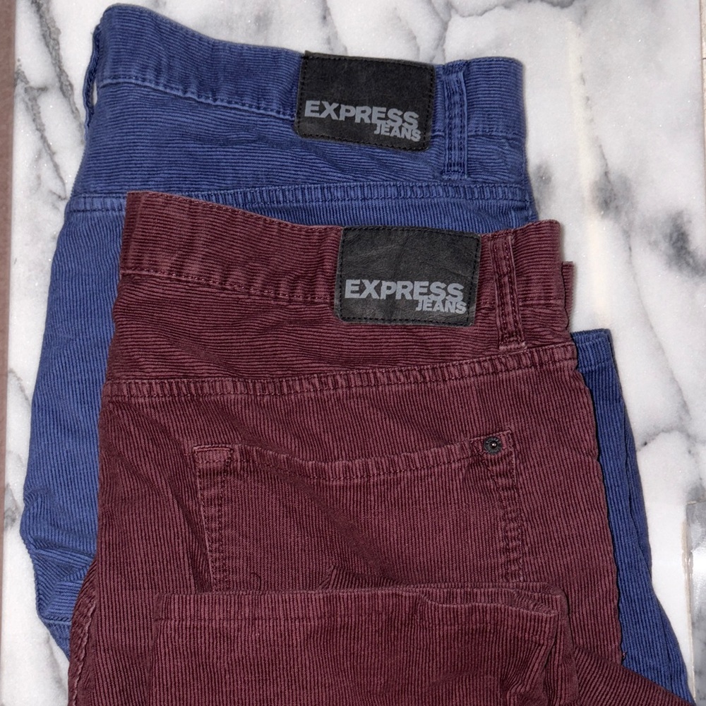 Two pair of Express Corduroy Jeans